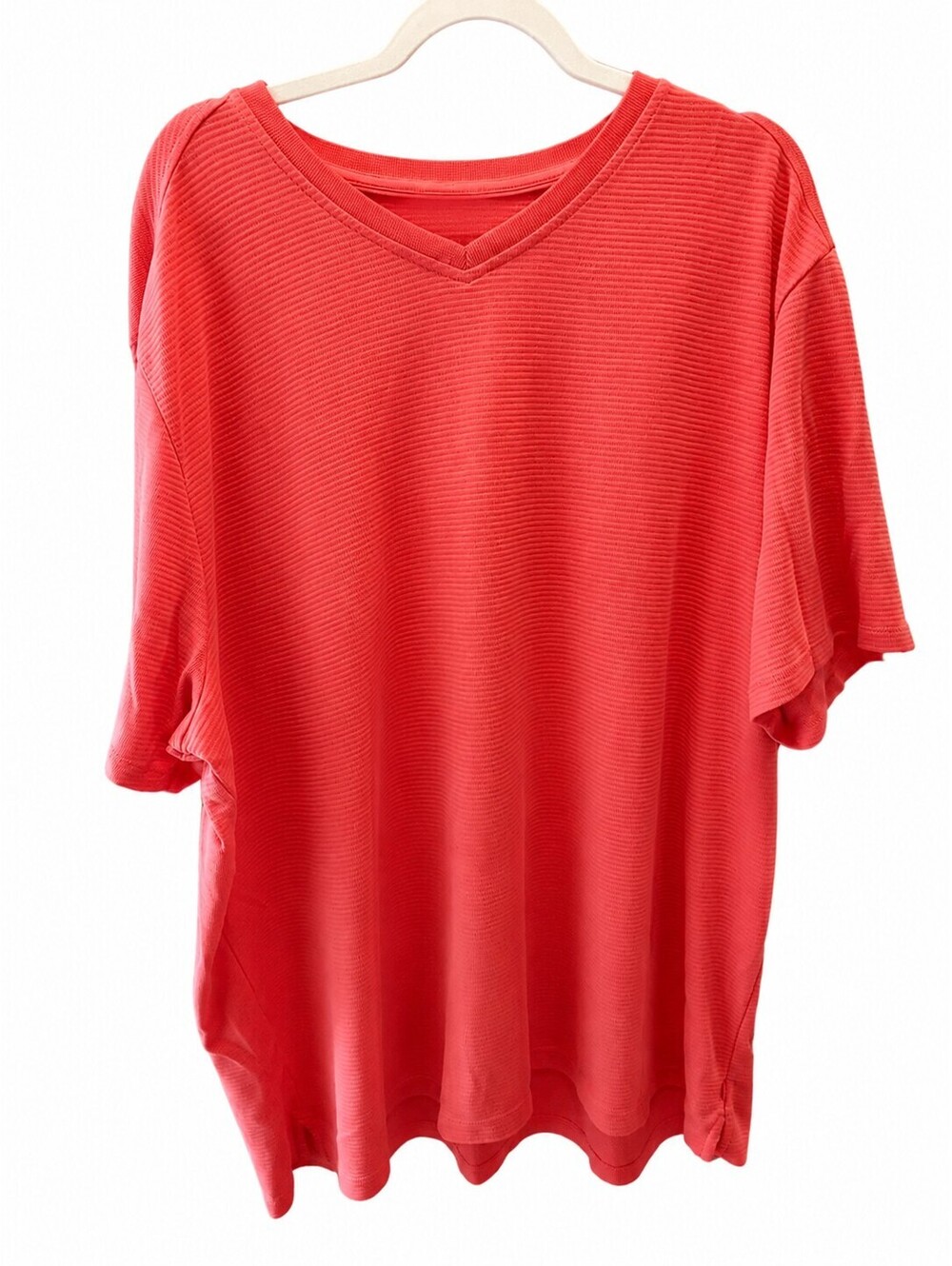 Tommy Bahama IslandZone Men's XXXL Coral Red Short Sleeve V-Neck Shirt